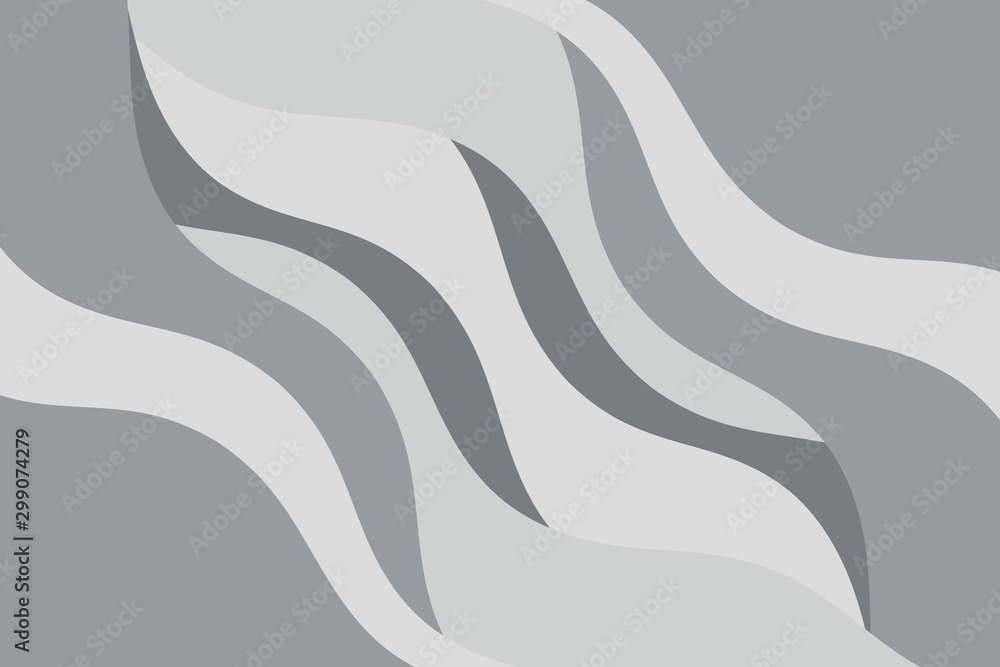 Poster abstract vector gray background with curved lines. pattern backdrop for landing pages.