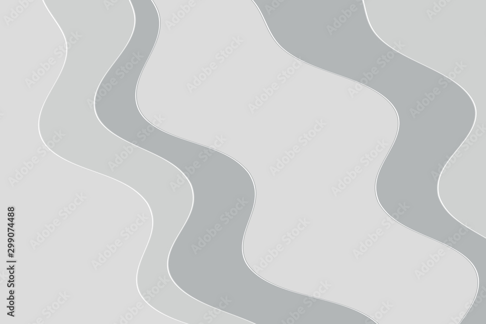 Poster abstract vector gray background with curved lines. pattern backdrop for landing pages.
