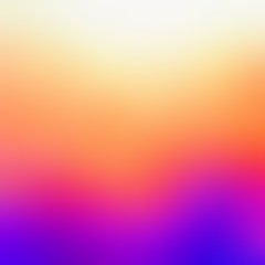 Rainbow empty background. Yellow orange pink lilac gradient. Gradient colorful blurred abstract illustration. Bright watercolor defocused texture.