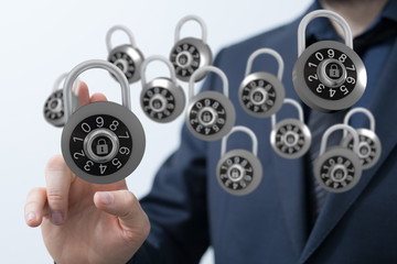 security data code digital in hand