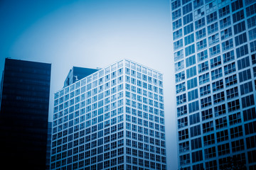 Obraz premium Office building window close up.