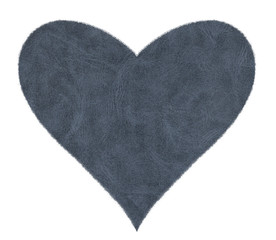 Heart with grey paper texture