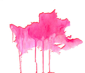 Purple, violet, lilac and blue watercolor stains. Bright color element for abstract artistic background.
