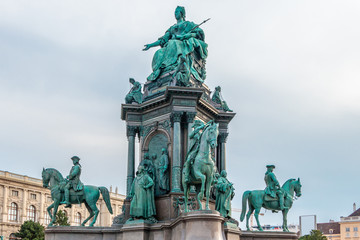Obraz premium The monument of Empress Maria Theresa of Habsburg in Vienna, Austria