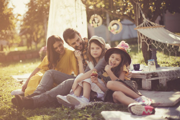 Family happens when two people fall in love.