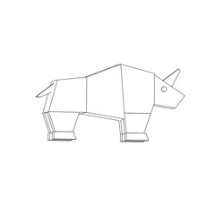 symbol illustration of the rhinoceros