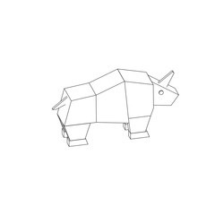 symbol illustration of the rhinoceros