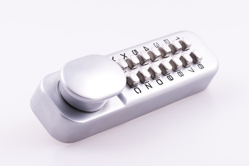 Push button combination door lock