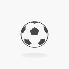 Soccer Sport Icon Silhouette Vector Illustration