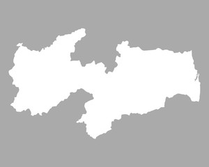 Fototapeta premium Karte von Paraiba