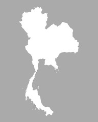 Karte von Thailand