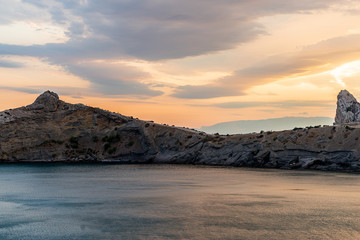 Landscapes of Crimea, sunrises and sunsets, mountains, sea, landscape of clouds and mountain landscapes