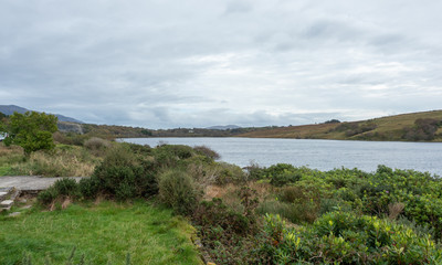 Fototapeta na wymiar lake in ireland mountains