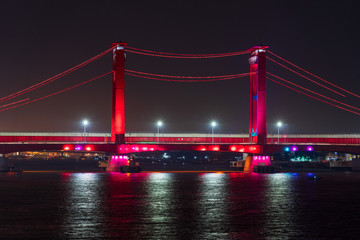 Obraz premium Ampera Bridge, Palembang, Indonesia