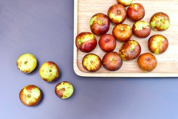 Top View of Fresh Chico Jujube