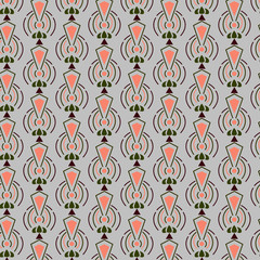 Seamless pattern - Multi-colored - Retro.