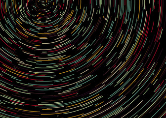 Colorful Universe Circular Distribution Computational Generative Art background illustration