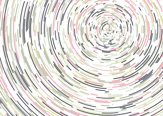 Colorful Universe Circular Distribution Computational Generative Art background illustration