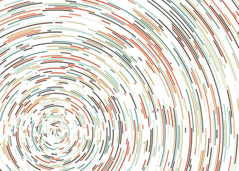 Colorful Universe Circular Distribution Computational Generative Art background illustration