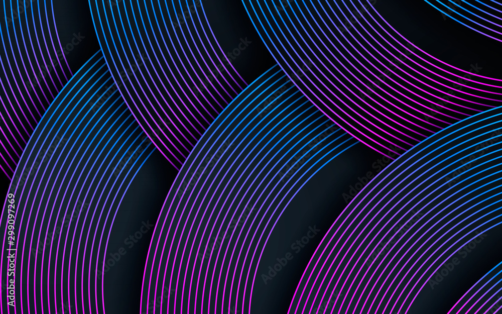 Poster dark abstract background with black overlap layers. texture with gradient line element decoration.