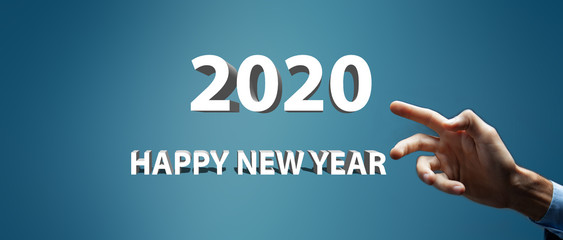 new year concept happy new year 2020