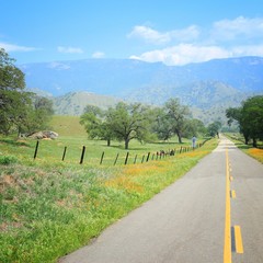 Fototapeta na wymiar Rural California. Beautiful American landscape.