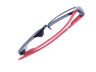 glasses on a white background