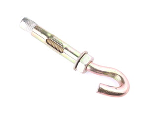 construction anchor with hook on a white background
