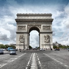 Fototapeta na wymiar Triumphal Arch, Paris