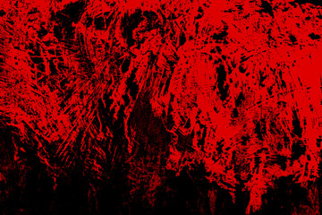Blood texture or background. Concrete wall with bloody red stains for halloween - obrazy, fototapety, plakaty