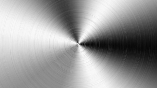 Steel silver circle metal background.