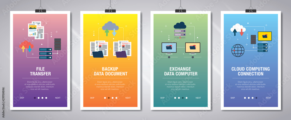 Poster sharing and transferring documents and data