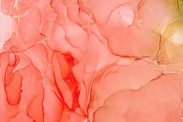  Abstract colorful background, wallpaper. Mixing acrylic paints. Modern art. Paint marble texture. Alcohol ink colors  translucent