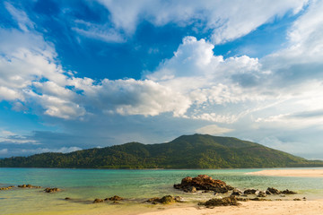 Sea beach colorful sky cloud morning nature landscape