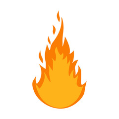 vector fire flames sign illustration isolated