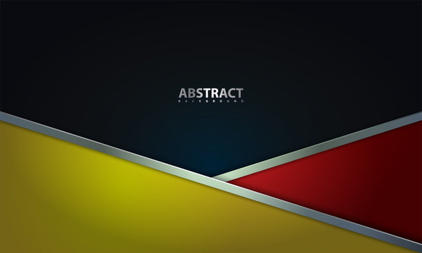 abstract vector background with modern style of red, yellow, and black color combination. Suitable for your business
