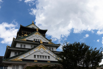 Castillo de Osaka arquitectura tradicional japonesa