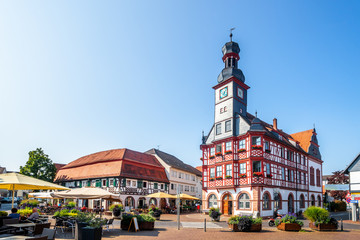 Fototapeta na wymiar Rathaus, Lorsch, Hessen, Deutschland 