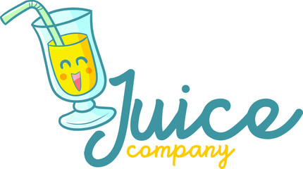 Cute and funny logo for Juice store or company