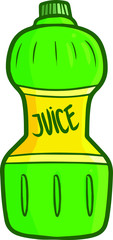 Cute and funny green juice drink big size packaging bottle