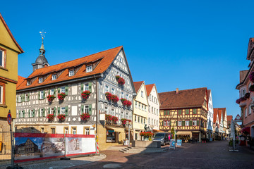 Altstadt, Marbach am Neckar, Deutschland  - obrazy, fototapety, plakaty