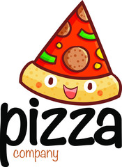 Cute and funny logo for Fun Pizza store or company