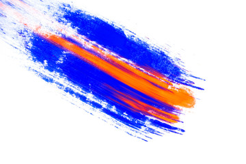 Abstract background of colorful pigment on white background. Place for your design.