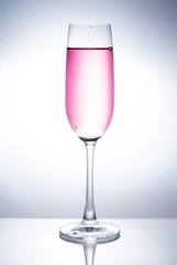 A glass of wine to add water.