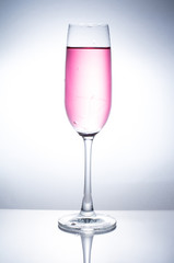 A glass of wine to add water.