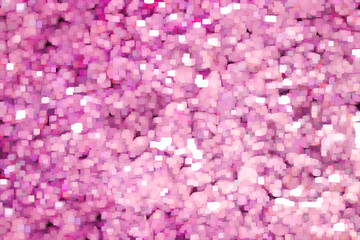 Fototapeta premium Geometric pattern. Abstract texture, pink color pixel background. Multi-colored mosaic illustration.