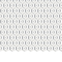white abstract background made of hexagons