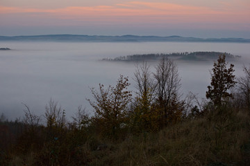Fototapeta na wymiar Wild nature in Czech area called Moravský kras