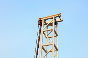 Steel brackets and chains