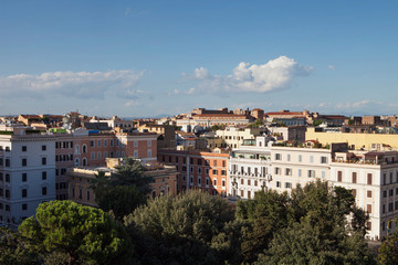 Fototapeta na wymiar building panorama Rome italy